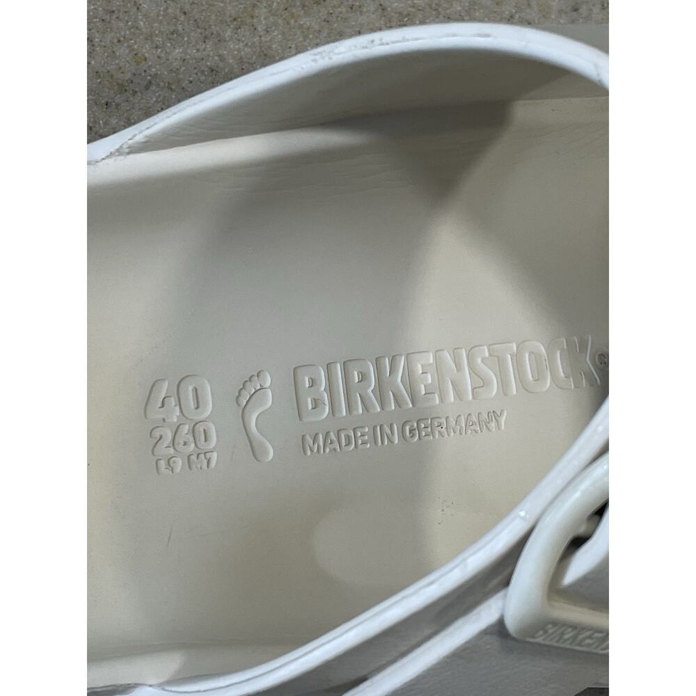 Birkenstock White Arizona Eva Sandals Women’s Sz 9/EU 40 Waterproof Lightweight - Picture 9 of 10